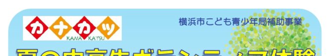 夏の中高生世代ボランティア体験